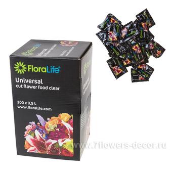 Подкормка для развития срезанных цветов "Floralife Flower Food Clear 300", 5 г, набор (200 шт), Oasi с доставкой по Астане
