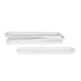 Поддон для кирпича (пластик), 49x12,5xH3 см, набор (10 шт) Белый с доставкой по Астане