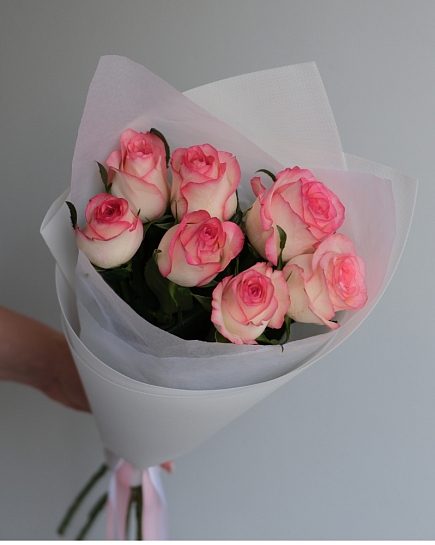 Букет из 7 роз Джумилия с доставкой по Астане