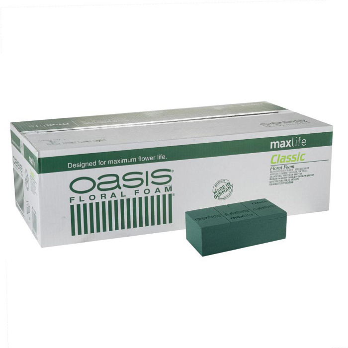 Кирпич флористический "Classic", 23x11xH8 см, набор (35 шт), Oasis Зеленый