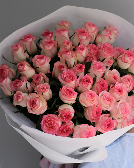 Букет из 51 розы Джумилия с доставкой по Астане