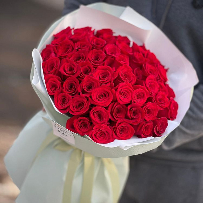 Букет из 51 красной розы 