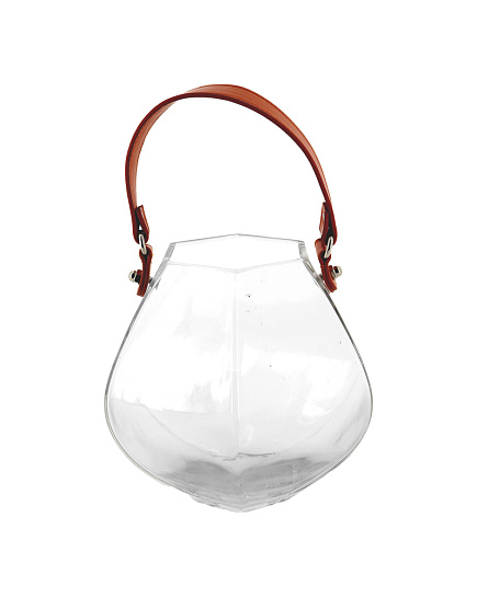 Ваза "Bucket" (стекло), 12х8хH15 см Прозрачный с доставкой по Астане
